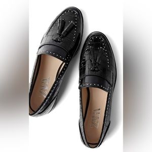 ZARA Women’s Loafer Shoes Black 38(7.5)